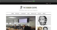 Desktop Screenshot of cobdencentre.org