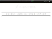 Tablet Screenshot of cobdencentre.org
